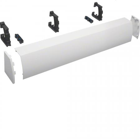 Hager Kabelrangierkanal, 4-feldig, aufsteckbar, H x B x T176 x 1050 x 135mm, rei