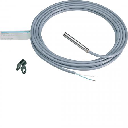 Hager Temperatursensor PT100 mit Halterung