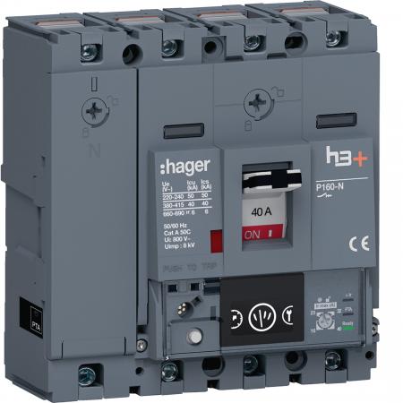 Hager Leistungssch. h3+ P160 Energy 4x40A 40kA