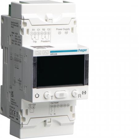 Hager FI-Relais 30mA-30A Zeitver./LCD Typ A