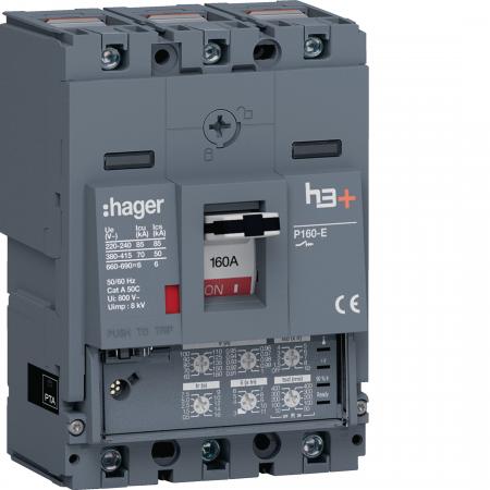 Hager Leistungssch. h3+ P160 LSI 3x160A 70kA