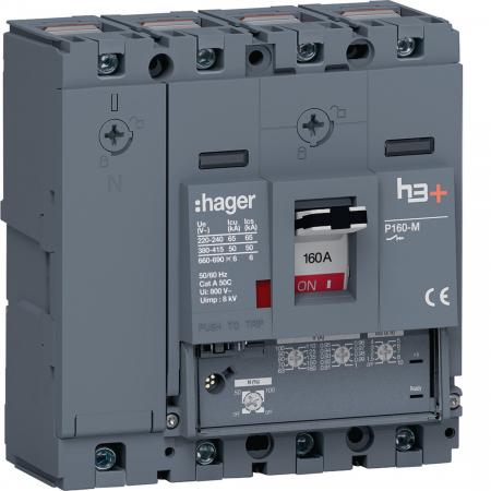 Hager Leistungssch. h3+ P160 LSnI 4x160A 50kA