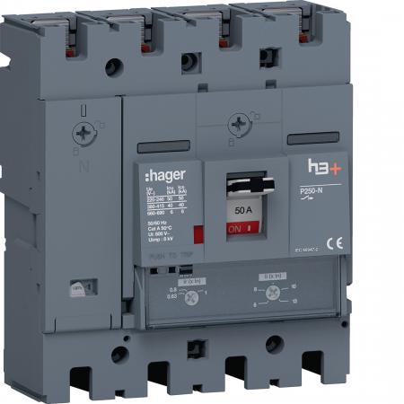 Hager Leistungsschalter h3+ P250 TM 4x50A 40kA