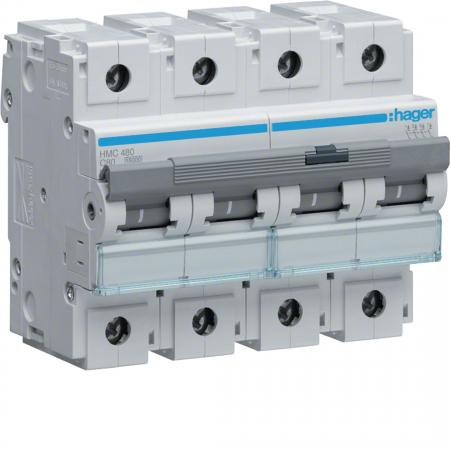 Hager LS-Schalter 4 polig 15kA C-80A 6M