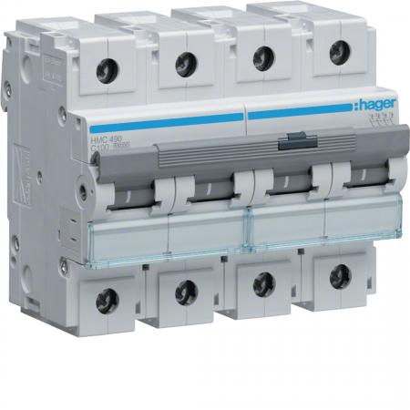 Hager LS-Schalter 4 polig 15kA C-100A 6M