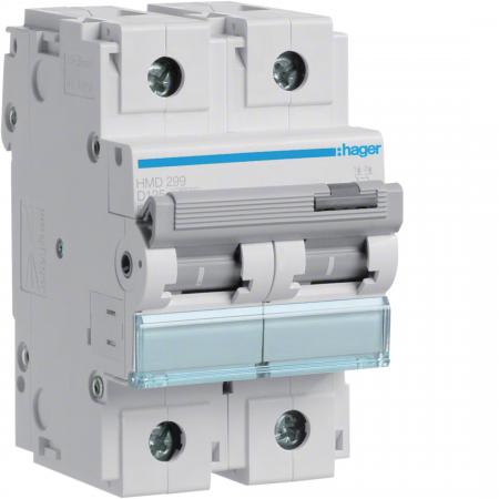 Hager LS-Schalter 2 polig 15kA D-125A 3M