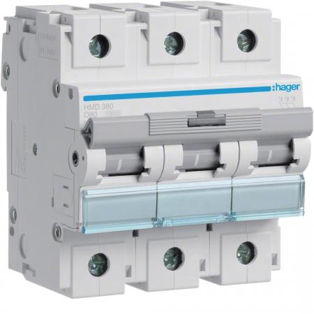 Hager LS-Schalter 3 polig 15kA D-80A 4.5M