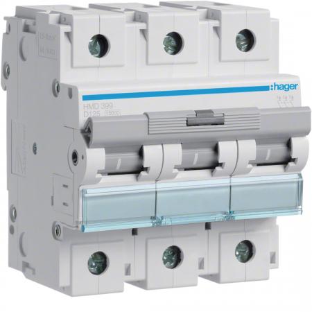 Hager LS-Schalter 3 polig 15kA D-125A 4.5M