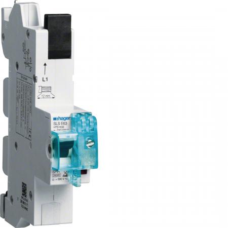 Hager SLS-Schalter 1P E-63A Sammelschiene QC