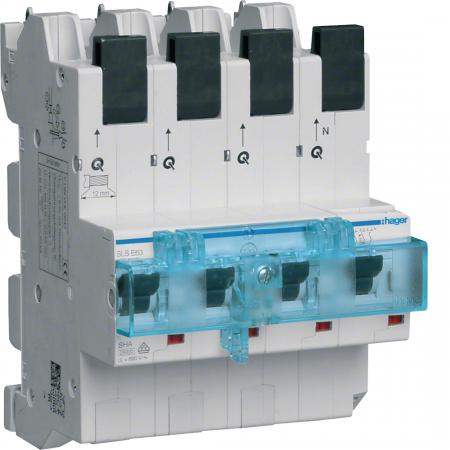 Hager SLS-Schalter 3P+N E-63A Sammelschiene QC