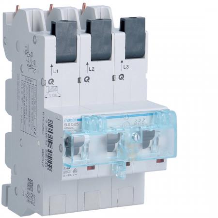 Hager SLS-Schalter 3P Cs-25A Sammelschiene QC