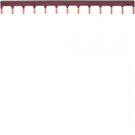 Hager Kammschiene 1P Stift 10mm² 63A 12M braun