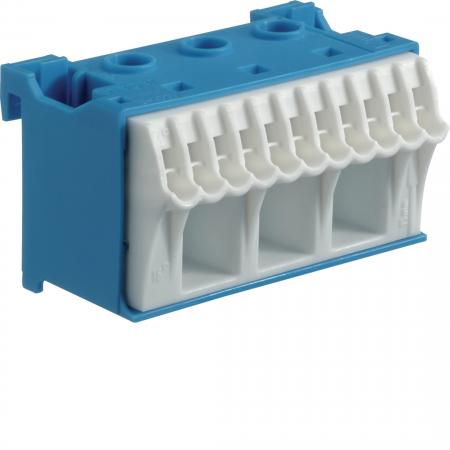 Hager Klemmen QuickConnect N mit 14 Klemmstellen, blau