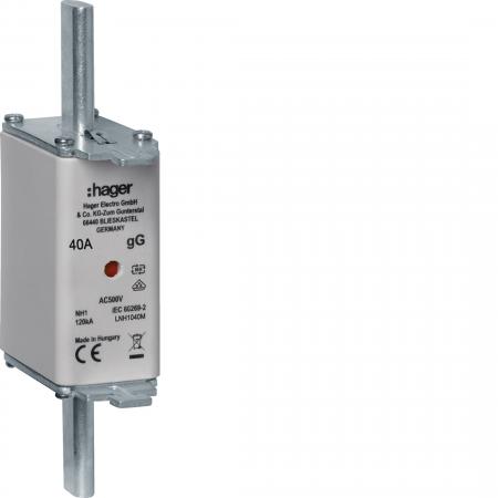 Hager NH-Sicherung NH1C gG 500V 40A K-Melder