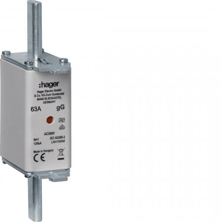 Hager NH-Sicherung NH1C gG 500V 63A K-Melder