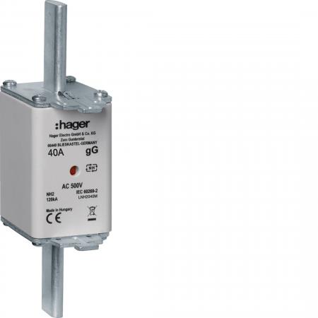 Hager NH-Sicherung NH2C gG 500V 40A K-Melder