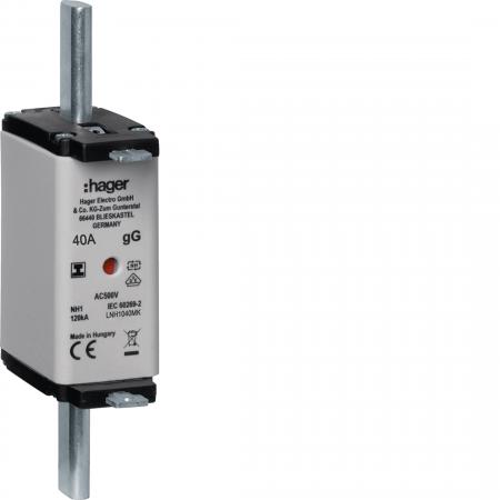 Hager NH-Sicherung NH1C gG 500V 40A Iso-Griff