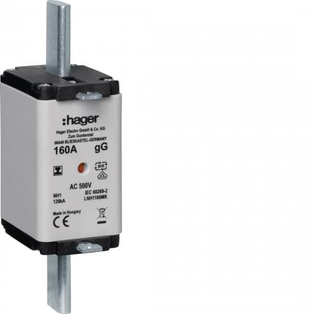 Hager NH-Sicherung NH1 gG 500V 160A Iso-Griff