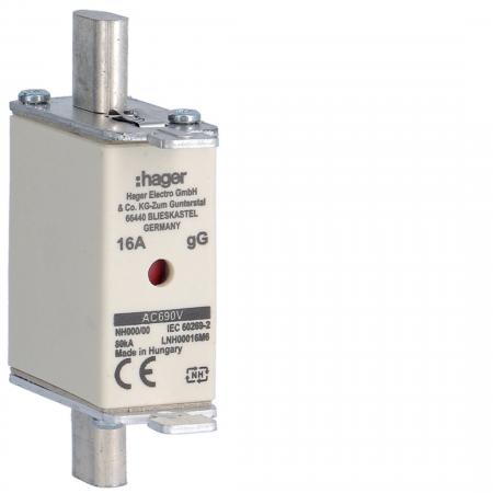 Hager NH-Sicherung NH000 gG 690V 16A K-Melder