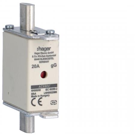 Hager NH-Sicherung NH000 gG 690V 20A K-Melder