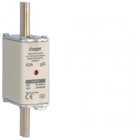 Hager NH-Sicherung NH0 gG 690V 63A K-Melder
