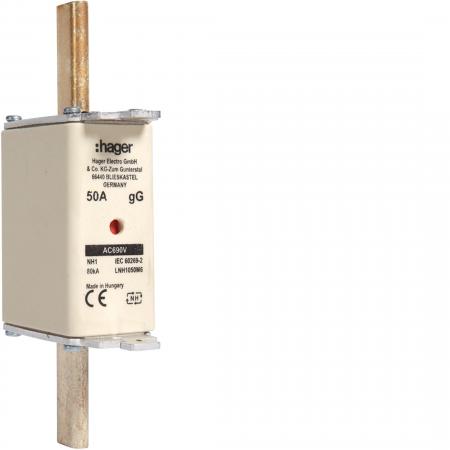 Hager NH-Sicherung NH1C gG 690V 50A K-Melder