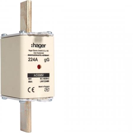 Hager NH-Sicherung NH1 gG 690V 224A K-Melder