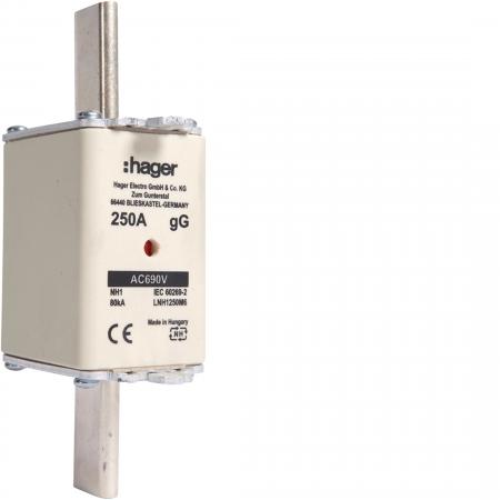 Hager NH-Sicherung NH1 gG 690V 250A K-Melder