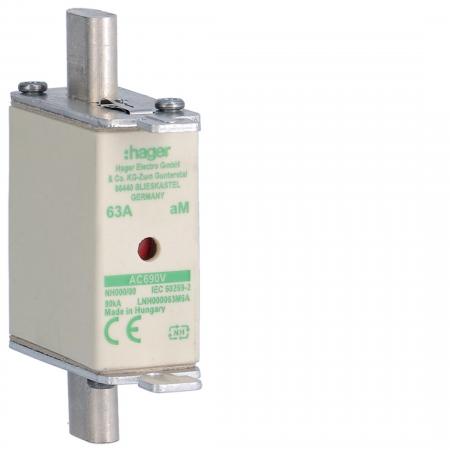 Hager NH-Sicherung NH000 690V aM 63A K-Melder