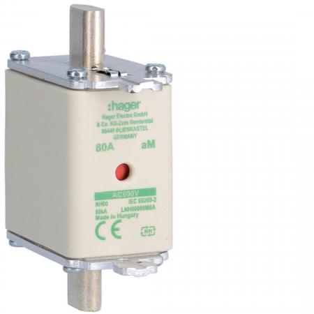 Hager NH-Sicherung NH00 690V aM 80A K-Melder