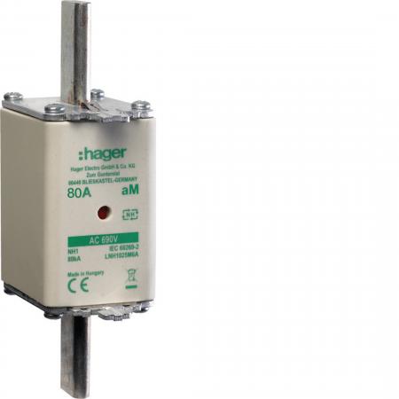 Hager NH-Sicherung NH1 690V aM 80A K-Melder