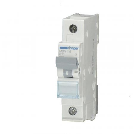 Hager LS-Schalter 1polig 6kA C-4A 1M