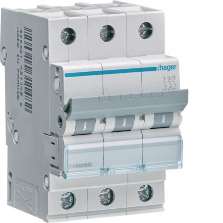 Hager LS-Schalter 3 polig 6kA C-63A 3M