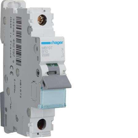 Hager LS-Schalter 1polig B-10A 25kA 1M ÜK4