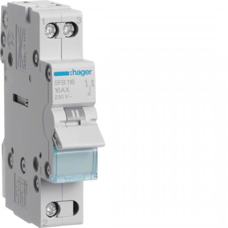 Hager Gruppenschalter 16A 1S 230V AC 1PLE