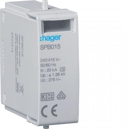 Hager Steckmodul T2 L-N Uc 275V Up 1.35kV