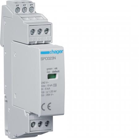 Hager Überspannungsableiter T3 1P+N 5kA