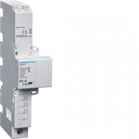 Hager Kombiableiter T1+T2+T3 4P Iimp 12,5kA TT+TNS 315A, Überspannung und Blitzs