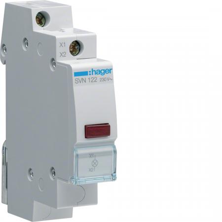 Hager LED Leuchtmelder rot 230V AC 1PLE