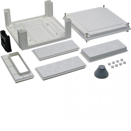 Hager Kabelanschlusskasten, univers, 324x307x149mm, IP54, SKII, unten leer