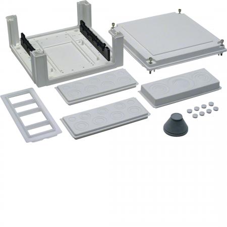 Hager Kabelanschlusskasten, 324x307x149mm, IP54, SKII, für SaS-Träger-40mm, seit