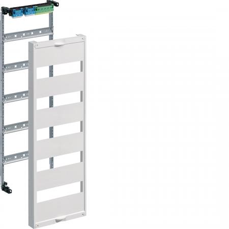Hager Einbausatz Feldverteiler UP, 5-reihig, univ.FW, mit Hutschienen, 750x250mm