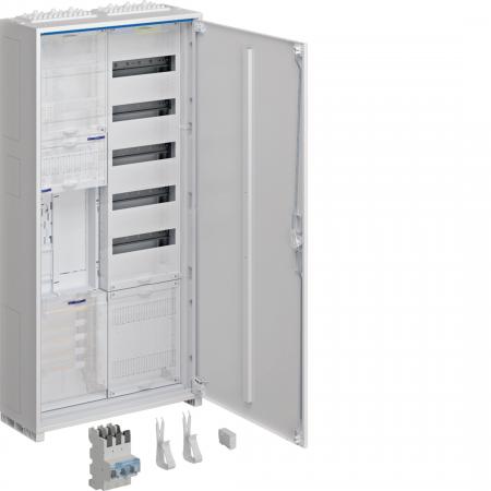 Hager Komplettschrank, univers Z, 1ZP, RES, BKE-I, VT5, APZ, SLS 50A, 1100x550x2