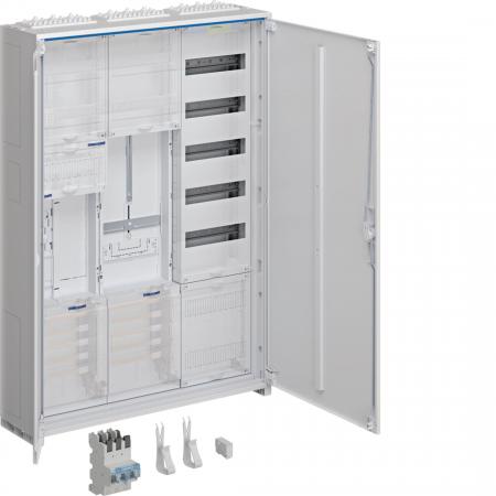 Hager Komplettschr., univ.Z 1ZP RES SG, BKE-I, VT5, APZ, SLS 50A, 1100x800x205mm
