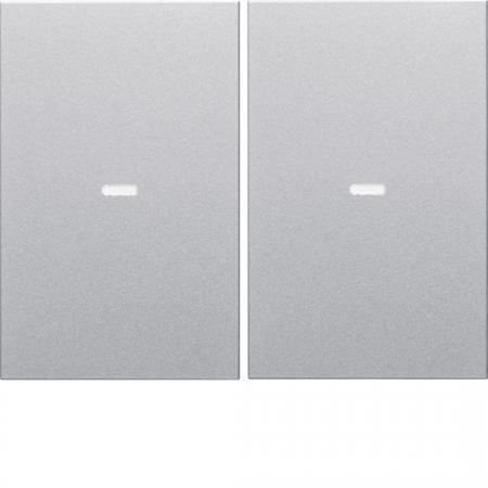 Berker 80960371 Abdeckung 2f. Tastsen.-Modul K.x Alu