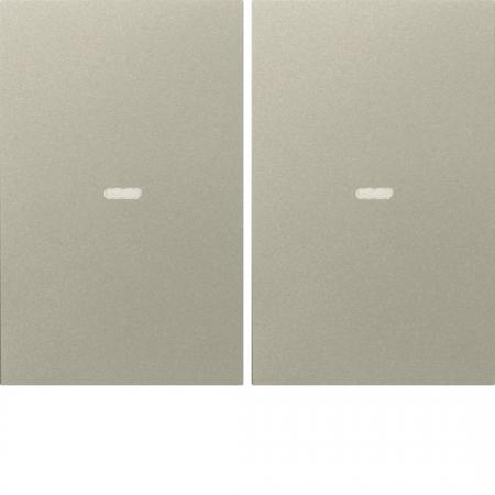 Berker 80960373 Abdeckung 2f. Tastsen.-Mod.K.x Edelst
