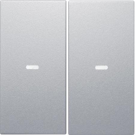 Berker 80960383 Abdeckung 2f. Tastsen.-Modul S/B Alu