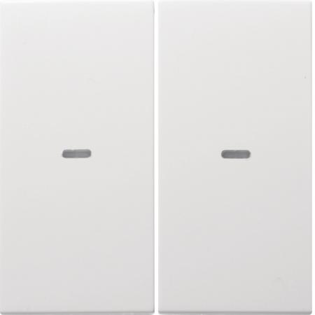 Berker 80960389 Abdeckung 2f. Tastsen.-Modul S/B pw