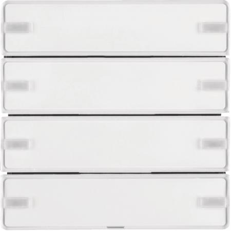 Berker 80144329 KNX Tastsensor 4-fach Komfort mit Beschriftungsfeld für Q.x, pol