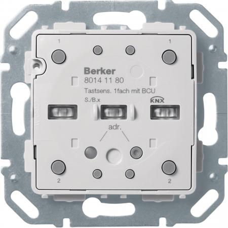 Berker 80141180 KNX Tastsensor-Modul 1-fach mit integriertem Busankoppler KNX S.